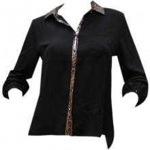 Chemise femme avec empiècement serpent