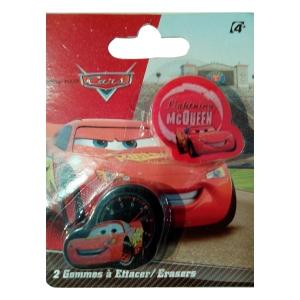 Lot de 2 gommes Cars