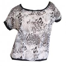 Top splendide imprimé léopard