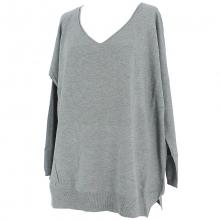 Tunique loose en maille avec col V