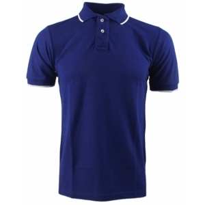 Polo uni bleu royal pour homme
