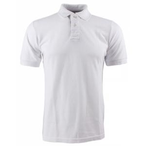 Polo homme uni blanc pur coton