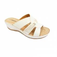 Sandales avec brides entrelacées et perforées