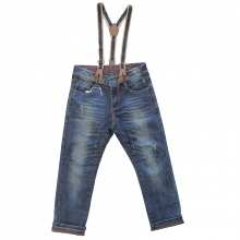 Jeans délavé garçon avec bretelles