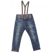 Jeans délavé garçon avec bretelles