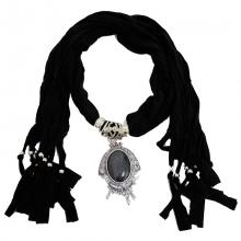 Écharpe bijou avec pendentif fantaisie