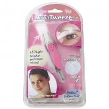 Pince à épiler avec loupe et lumière LED