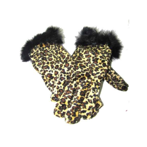  Gants léopard fourrure réf 8862 0, 90 € ht/unité