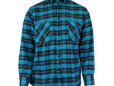 Chemise FLANELLE Turquoise 7,40 € HT/unité Référence : 7573