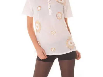 Chemise col Mao blanc / 3,50 € HT / Ref 2378 