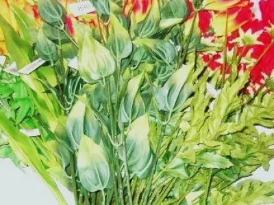 Palettes fleurs artificielles 