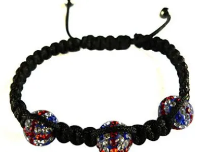 Grossiste, fournisseur et fabricant CB5/bracelet en cristaux multicolore, macramé et Ematite noire véritable