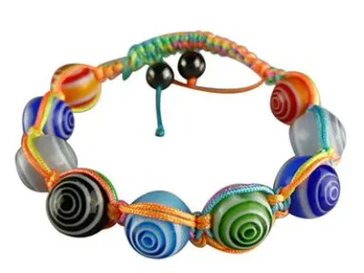 Grossiste, fournisseur et fabricant CB8/bracelet fantaisie en verrre et multicolore