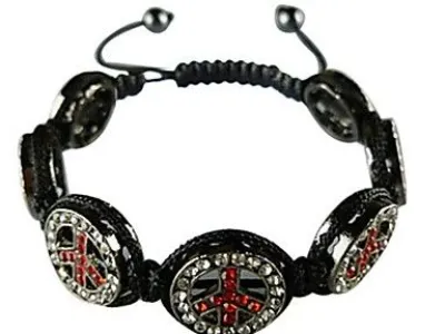 Grossiste, fournisseur et fabricant CB27/tres beau bracelet en strass peace and love