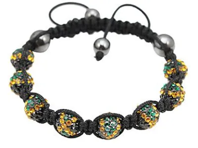 Grossiste, fournisseur et fabricant CB34/tres beau bracelet Jamaique, compose de 8 boules de crystal 
