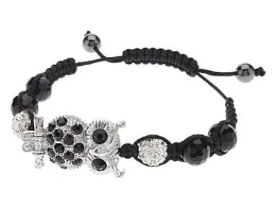  Grossiste, fournisseur et fabricant CB47/superbe bracelet en strass avec Hibou argente