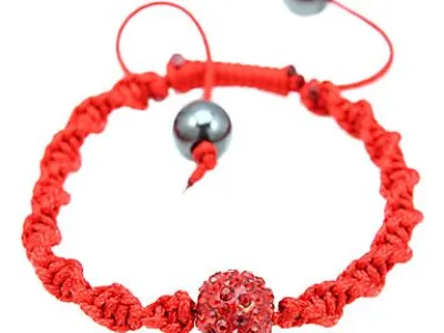 Grossiste, fournisseur et fabricant CB18/bracelet en macrame avec une boule de crystal(10couleurs)