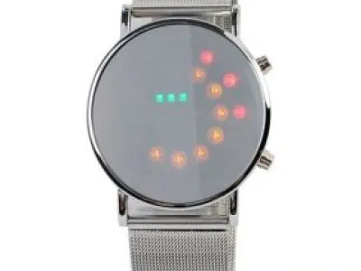 Grossiste, fournisseur et fabricant LW5/Newest Mirror Face Binary LED Steel Watch for Men Silver