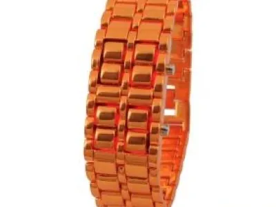 Grossiste, fournisseur et fabricant lw21/montre led binaire en acier trempe. avec affichage rouge au bracelet