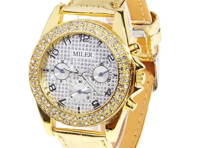 Grossiste, fournisseur et fabricant montre miler sertie de crystaux ( 5 coloris)