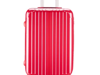 Valise taille Cabine 56cm - PC Ultra légère - 4 roues 20172 rose foncé