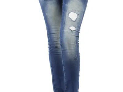 Jean's trouée  Réf 3670 7.90€ HT