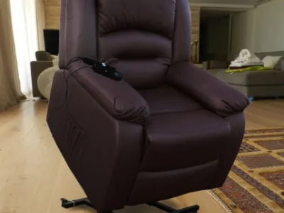 Fauteuil de massage releveur "Maximum" ECO-8198UP marron