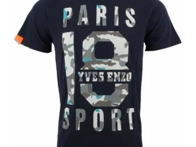Tshirt Paris sport Marine / 6,00 € HT / Ref 9912