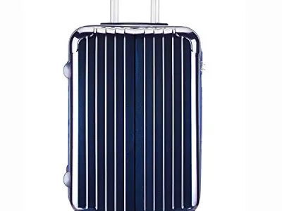 Valise Taille Cabine rigide 57cm bleu ultra leger  4 roues multicouleurs PARTY PRINCE