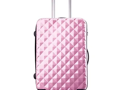 Valise Taille Cabine rose ultra leger PC 4 roues PARTY PRINCE