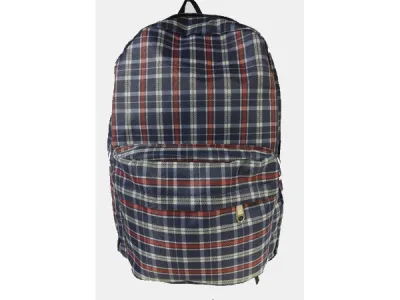Sac à dos imprimé écossais  5,50 € HT  Réf 3778