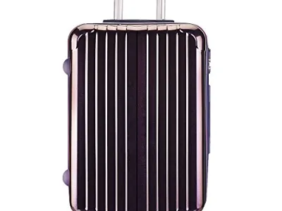 Valise Taille Cabine rigide 57cm violet ultra leger ABS+PC 4 roues PARTY PRINCE