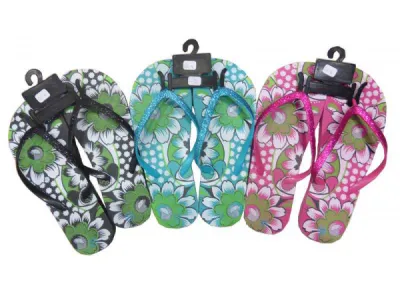 Tong flower brillant / 1,90 € HT / Réf 2475