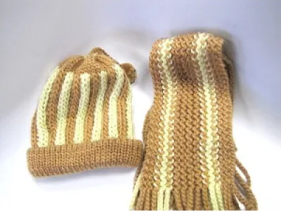 Ensemble bonnet écharpe - ref.2224