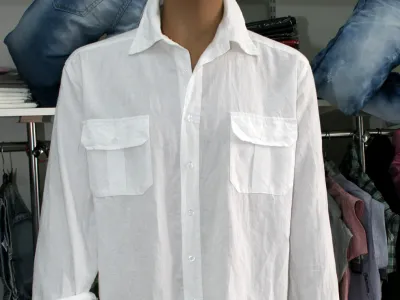 CHEMISE MANCHE LONGUE BENOIT BLANC 
