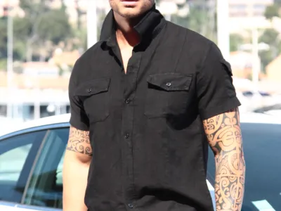 CHEMISE MANCHE COURTE SAM NOIRE 
