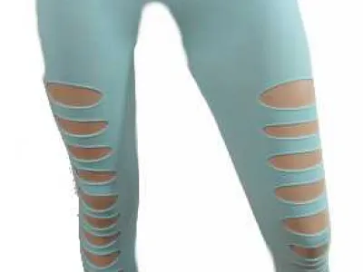 Legging troué vert menthe 2,90 € HT/unité  Référence : 2321