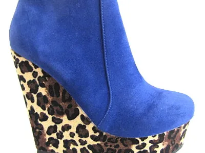 Bottines compensées léopard ref 6160 