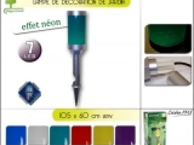 LAMPE DE DECORATION DE JARDIN À 7 LED - ref.8502