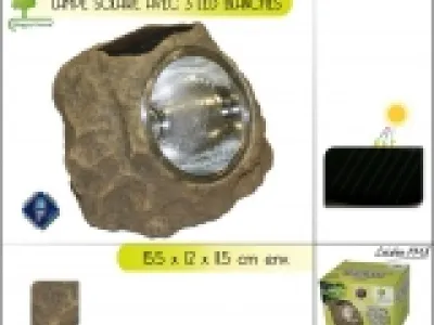 LAMPE SOLAIRE EN FORME DE ROCHE  -Ref. 8501