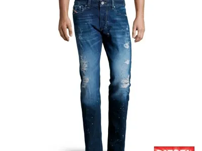Les Jeans de marque DIESEL homme Larkee, Larkee-Relaxed, Larkee-Zip.... en destockage