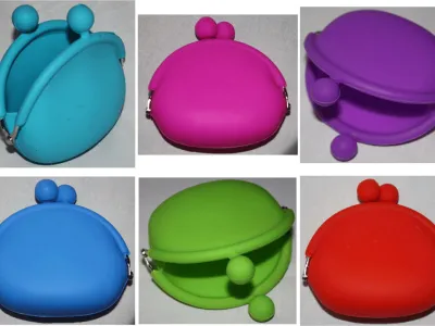 Porte-monnaie silicone  lot de 60pcs assorties