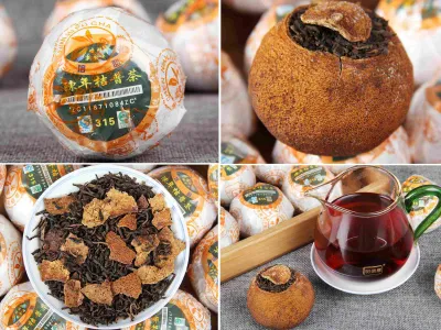 Grossiste pu er parfumé à la mandarine bio thé aromatisé bio