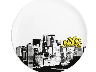 REF : NYASGM1 ASSIETTE PLATE NEW YORK 0.80€