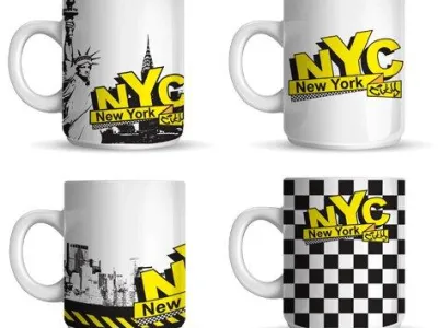 NYMUG01 : MUG 4 New York Prix : 0.75€