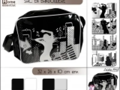 SAC BANDOULIERE EN VINYLE - ref.5108