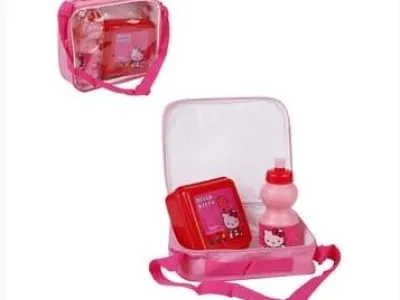 SET BOITE GOUTER + GOURDE HELLO KITTY