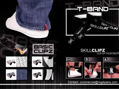 UNIQUE!!!LACETS SKILLCLIPZ PROTEGE PANTALON