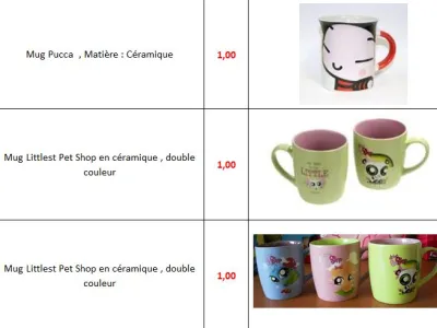 Mug Licence 1.00€ DEMI GROS