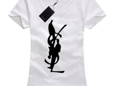 T-shirts Ysl populaires de femmes, femmes YSL courts de sortie t-shirts
